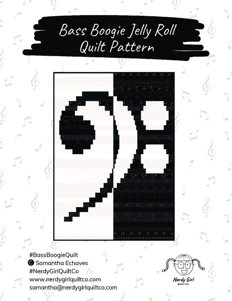 DIGITAL - Bass Boogie Jelly Roll Quilt Pattern