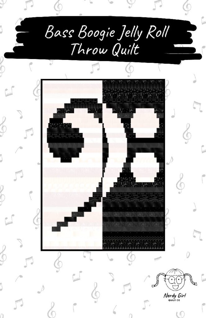 PRINT - Bass Boogie Throw Quilt Pattern