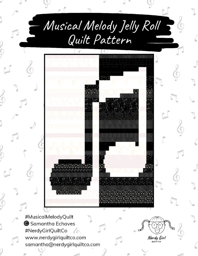 DIGITAL - Musical Melody Jelly Roll Quilt Pattern