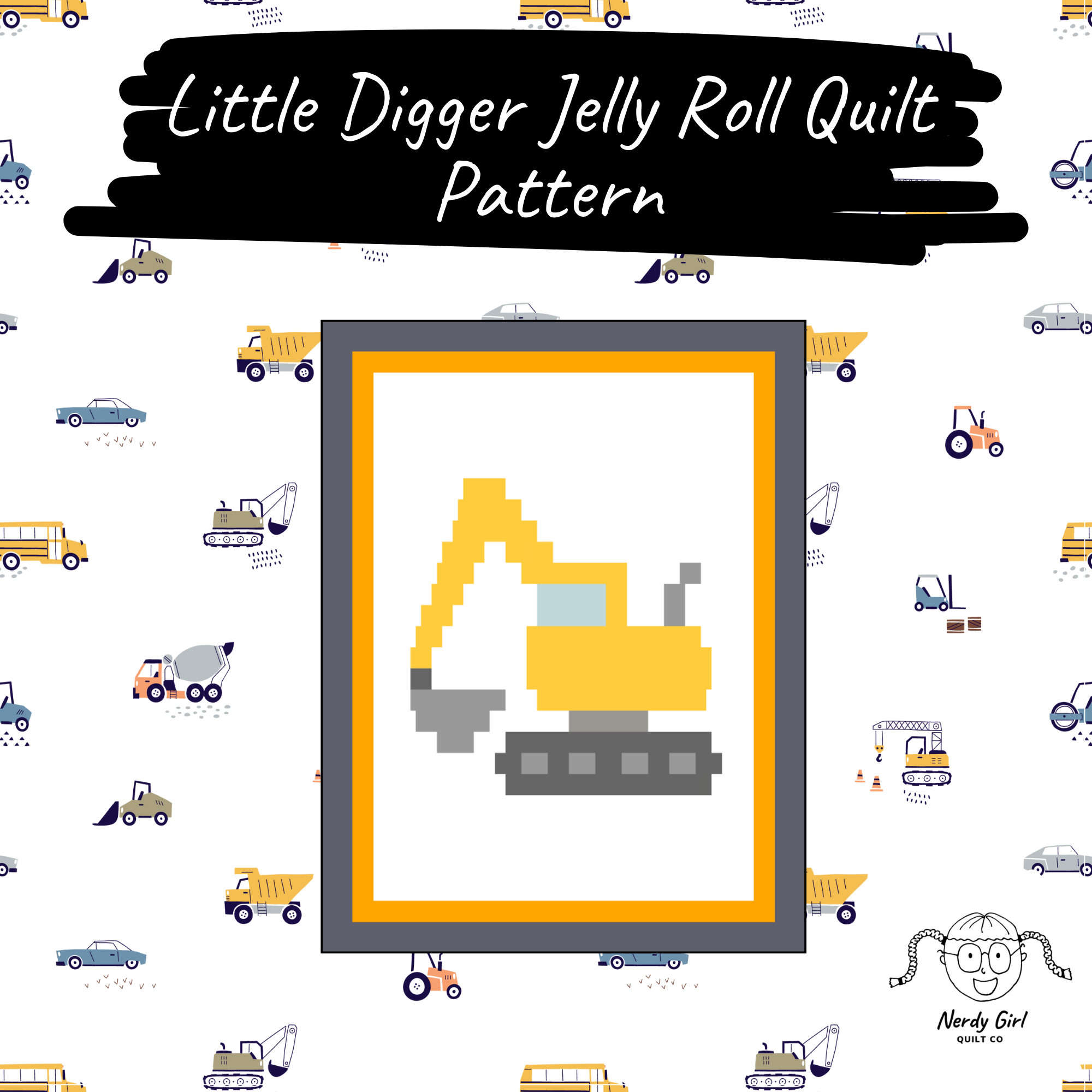 DIGITAL - Little Digger Jelly Roll Quilt Pattern